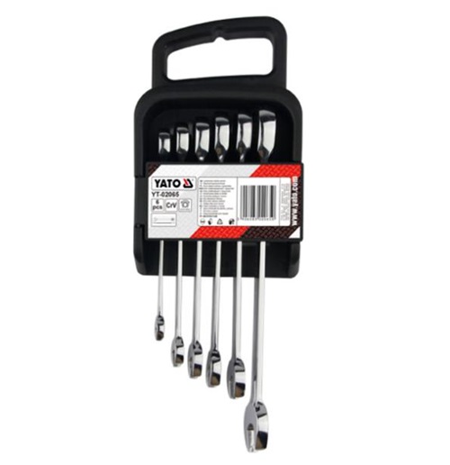 6件套棘轮两用扳手组套 YT-02065