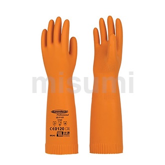 加长款天然橡胶防化手套