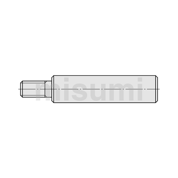 Linear Shafts One End Threaded