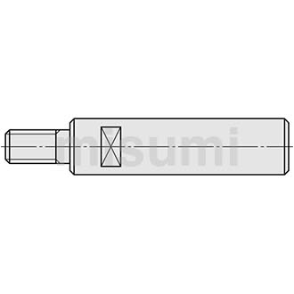 导向轴 一端外螺纹带扳手槽型/带通孔型