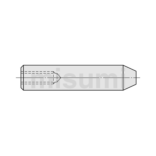 导向轴 一端锥形 内螺纹型/台阶内螺纹 外螺纹型