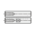 Rotary Shafts One End Tapped