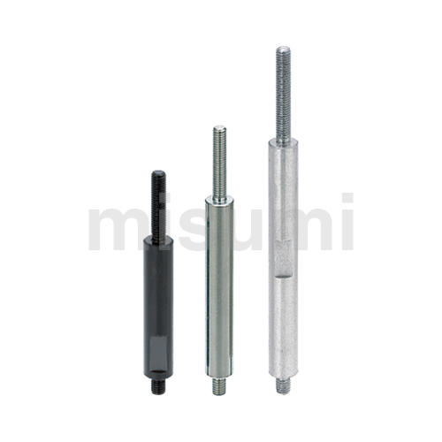 Round Posts, Bolt End Threaded, Length and Thread Length Configurable