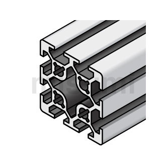 6系列铝型材 边长60mm/2列槽