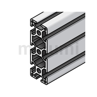 8系列铝型材 边长40/80/120/160mm/3列槽以上