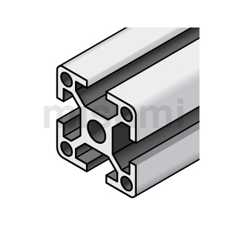 8-45系列 边长60mm铝合金型材 1列槽
