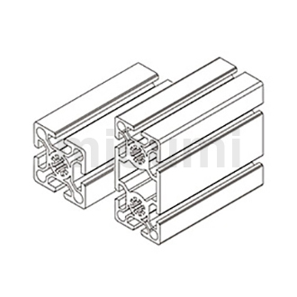 5050 / 50100, Slot Width 8mm Aluminum Frames