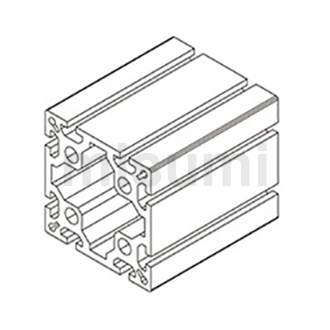 100100, Slot Width 8mm Aluminum Frames