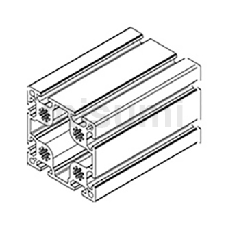 100100, Slot Width 10mm Aluminum Frames KLCF10-100100-4000