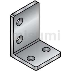 L型精加工角材 安装板·支架 中心对分型