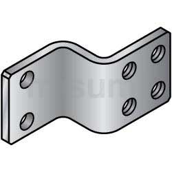金属板 安装板·支架 Z弯曲型