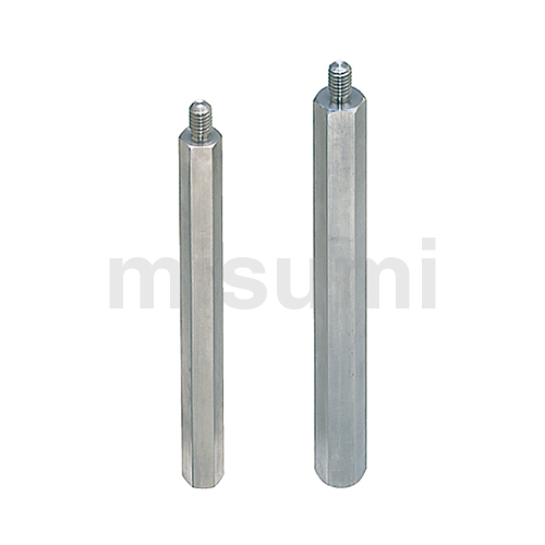 Hexagonal Posts One End Threaded