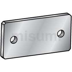 平条/铝合金轧制材料 安装板·支架 B尺寸选择型·B尺寸自由指定型