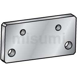 平条/铝合金轧制材料 安装板·支架 B尺寸选择型·B尺寸自由指定型 HRCBA