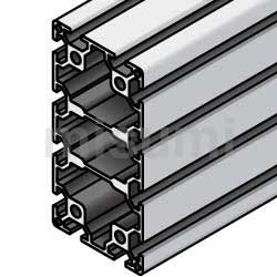 6系列铝型材 长方形 60×120mm 3列槽以上 4面槽