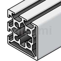 6系列铝型材 正方形 50×50mm 2列槽 2面槽