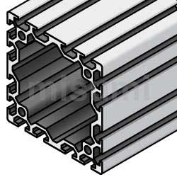 6系列铝型材 正方形 100×100mm 3列槽以上 4面槽
