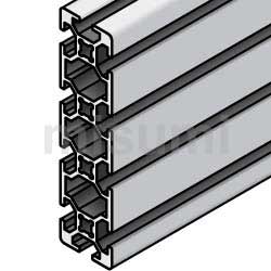 8系列铝型材 长方形 40×160mm 4列槽 4面槽