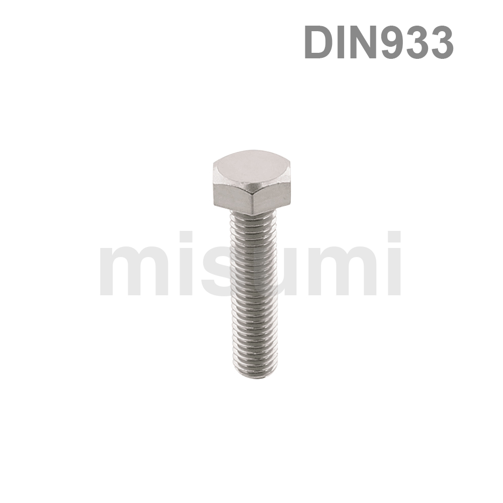 Economy Hex Bolts SUS316 DIN933 Strength A2-70 (Boxed)