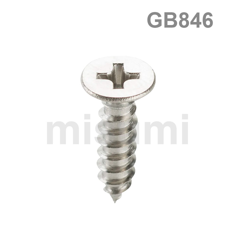 Economy Flat Head Self-Tapping Screws Stainless Steel GB/T846 (Boxed)