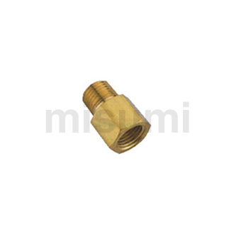 铜管・钢管用接头 拧入式 黄铜制 内外牙接头（成批销售）