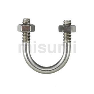U型螺栓 PC配管用/SUS304/公称直径A/螺丝直径W3/8