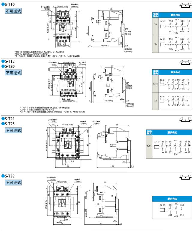 接触器MS-T系列电磁式_三菱电机MITSUBISHI电磁接触器-米思米官网