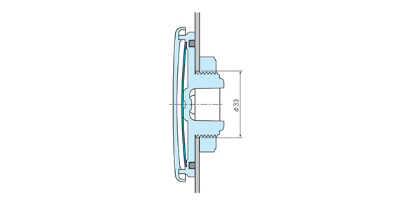 孔加工图※使用螺母时，适用最大板厚为5.0 mm。