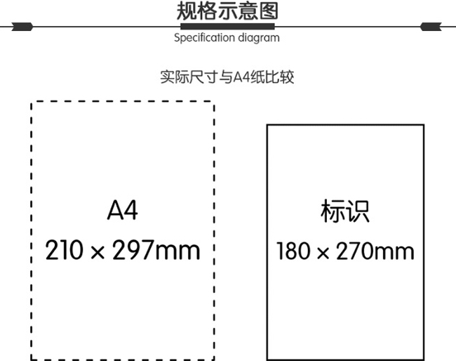 垃圾分类标识-干垃圾 180X270mm