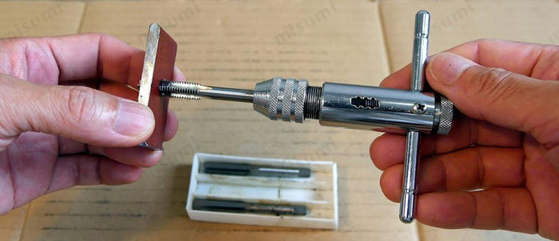 丝锥扳手 t型棘轮式 (公制螺纹)_新潟精机skniigataseiki棘轮丝攻