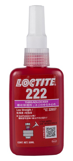 LOCTITE乐泰222螺纹锁固胶/厌氧密封胶/胶粘剂产品正面图片