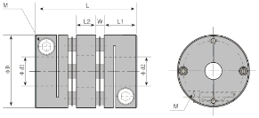 GTR18WP膜片联轴器尺寸图