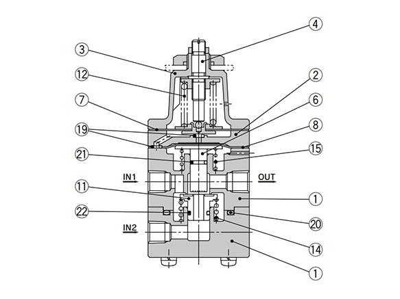 锁定阀 IL201211220系列 结构图3