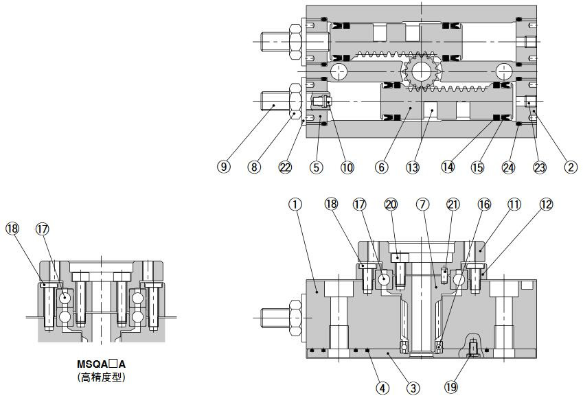 SMC速度控制阀L型托架图2