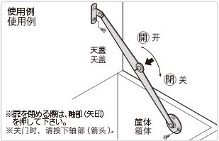 不锈钢天盖用滑撑 B-1040:相关图像