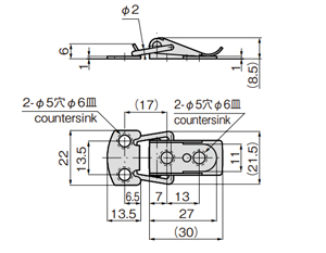 搭扣小型搭扣c23