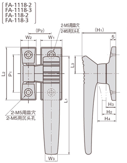 手柄 密闭用 FA-118_泷源TAKIGEN密封用-米思米官网