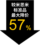 较米思米标准品最大降价57%