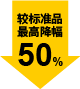 最高降幅 50%