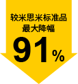 最大降幅91%