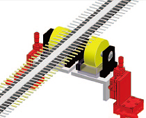 棉棒涂粘结剂的位置调整