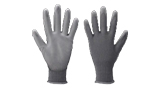 灰色PU涂掌涤纶手套