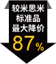 较米思米标准品最大降价87%