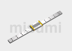 宽幅微型直线导轨 滑块加长型