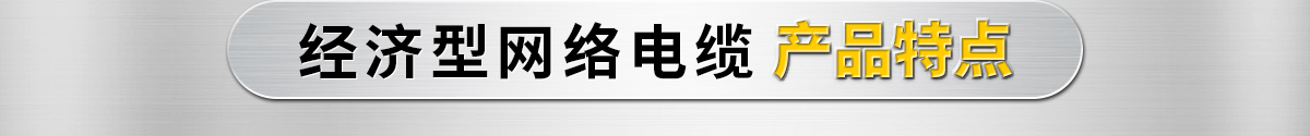 经济型网络电缆产品特点