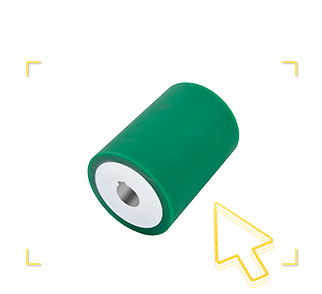 包胶滚轮带键槽型