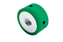 包胶滚轮 带键槽型