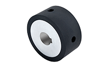 包胶滚轮 带键槽型