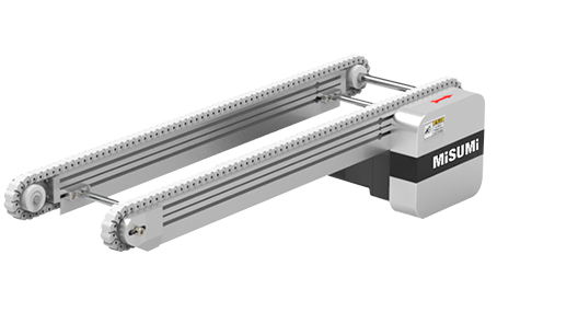 输送机 双列塑料链条 头部驱动