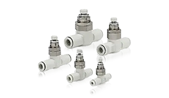 带快换接头的速度控制阀 直通型·面板安装型<br> AS□□□1F-3系列